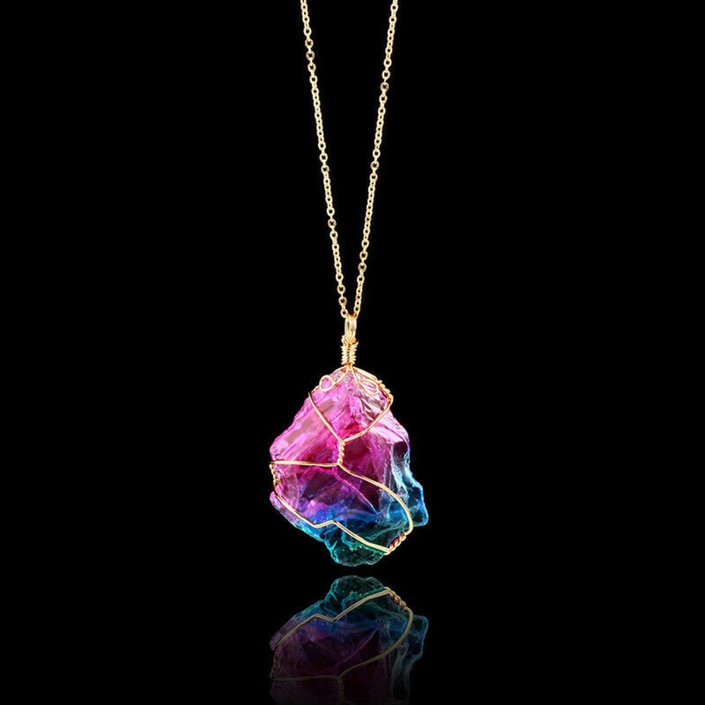 ➰Handmade Rainbow Chakra Necklace